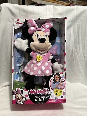 Disney Junior Singing Minnie Mouse 12 Inch Plush Sings & Talks Brand New NICE • $14.74