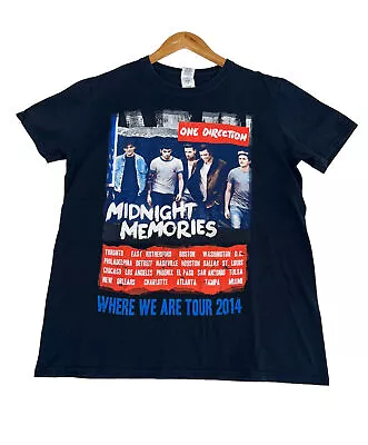 One_Direc.tion Midnight Memories ‘Where We Are’ Tour 2014 T Shirt Birthday Gift • $23.99