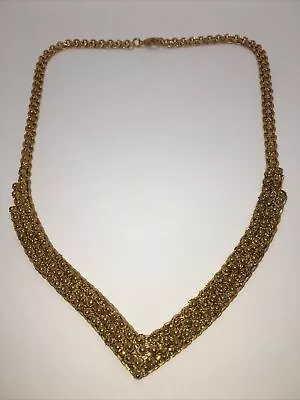 $0.99 • Buy Golden V Shaped Necklace 