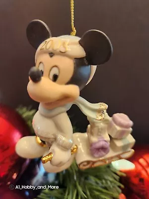 Lenox & Disney 2005 MICKEY DELIVERS CHRISTMAS Ornament - New But No Box • $14.95