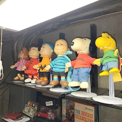 6 Vintage Applause Peanut Gang Doll With Tags & Stand Charlie Brown Snoopy 50s • $699.99