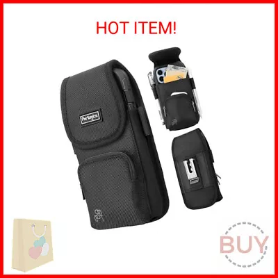 Perilogics Phone Holster With Magnetic Cover. Belt Clip Pouch For IPhone 15 Plus • $22.16