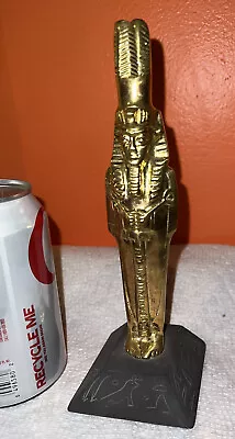 Metal EGYPTIAN Statue Pharoah / KING TUT ?  Made In Egypt  LUXOR • $15