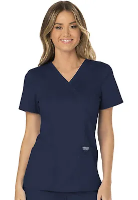 Cherokee Workwear Revolution Women's Mock Wrap Scrub Top - WW610 • $27.99