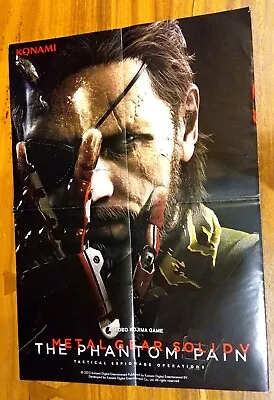 Metal Gear Solid V The Phantom Pain PLAYSTATION Promo Booklet Poster Store • $15.97