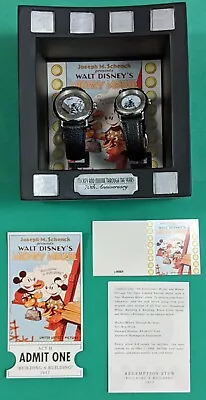 DISNEY 70th Anniversary Mickey And Minnie Through The Years Fossil Wristwatch • $54.95