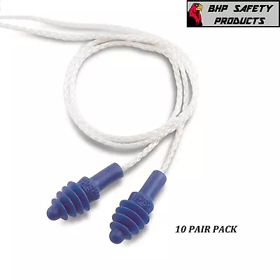 (10 Pair) Howard Leight Dpas-30w Airsoft Reusable Ear Plugs W/ White Cloth Cord • $19.95