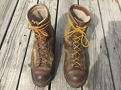 Vtg DANNER Cabela's Lassen Gore-Tex Leather/Canvas Outdoors Laced Boots Sz 9 USA • $85