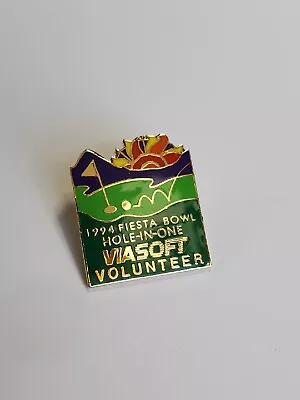 Fiesta Bowl Souvenir Pin 1994 Viasoft Hole-in-One Volunteer • $13.86