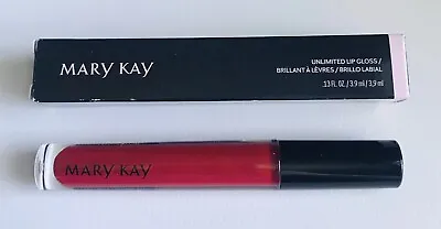 New In Box Mary Kay Unlimited Lip Gloss Iconic Red Full Size Fast Ship • $9.75