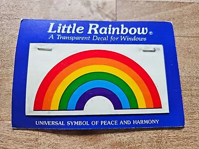 Vintage 80's Large Illuminations Transparent Rainbow Sticker Pack/Card • $4.75