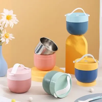 Lunch Box Thermos Food Flask Stainless Steel Vacuum Insulated Soup Jar Container • $13.85
