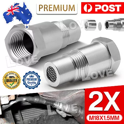 (2 Sets) O2 Oxygen Sensor Spacer Adapter CEL Fix Eliminator M18x1.5 Extender • $9.85