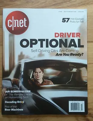 CNET Magazine 2015 IAN SOMERHALDER Hot Gadgets SELF Driving Cars RARE • $19.99