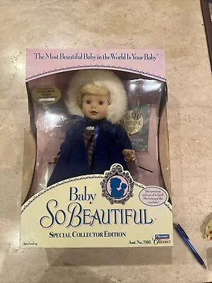 Vtg Baby So Beautiful Doll  Frosty Snow Frolic  Collector's Edition #3455 New • $40