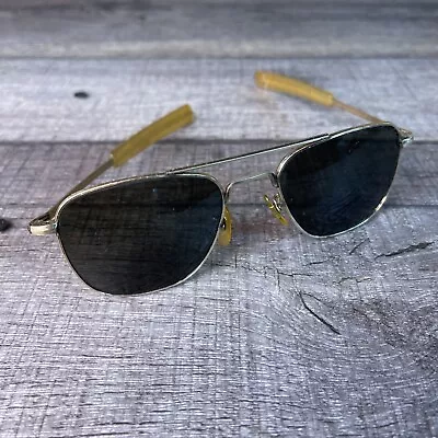 Vintage AO American Optical Aviator Gold Frames 5 1/2 12K GF Pilot Sunglasses! • $769.32