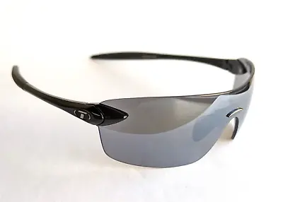 Tifosi Optics Vogel 2.0 Sunglasses Gloss Black Smoke Mirror Lenses #231 • $24.99