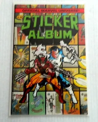  1986 1987 Official Marvel Universe 1 Complete Sticker Set (77) Plus Empty Album • $545