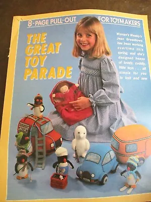 £4.50 • Buy Jean Greenhowe's  The Great Toy Parade  Knitting / Sewing Patterns 