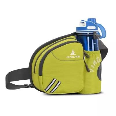 Waterfly Hiking Waist Bag Fanny Pack With Water Bottle Holder For Men Women Runn • $18.75