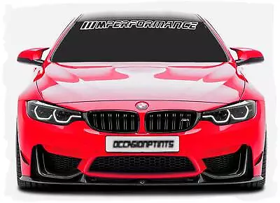 Bimmer Performance Windshield Banner Outline Vinyl Decals Stickers - Vehicle • $29.95