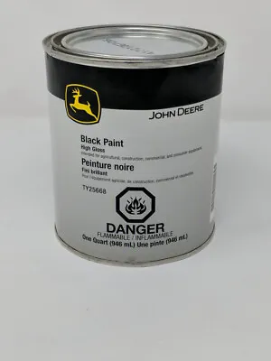 John Deere Black High Gloss 1 Qt. Paint Part Number: Ty25668 • $28.69