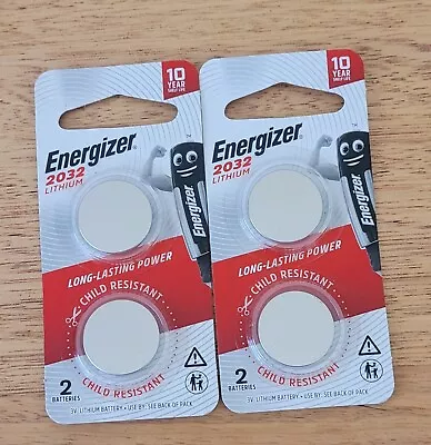 Energizer 2032 Coin Lithium Battery Pack Of 4 FREE POST  • $8.95