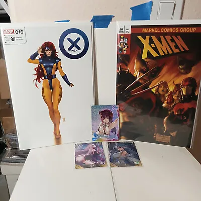 Lot Of 2 X-men Miguel Mercado Trade Variant Comics + 3 Goddess Story Holo Cards • $24.99