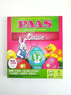 One (1) PAAS® CLASSIC Easter Egg Coloring Kit - New & Sealed • $7.95