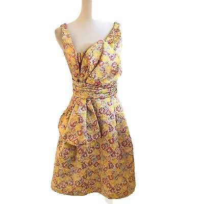 Zac Posen Target Brocade Floral Cocktail Party Dress Size 3 Fit & Flare • $31.50