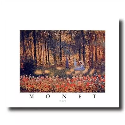 Monet Day Umbrella Flower Wall Picture Art Print • $10.90