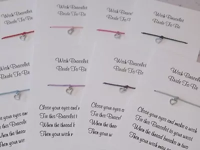 £2.30 • Buy Hen Party Wish Bracelet Wedding Favour Gift Bride To Be Bridesmaid Team Hen *