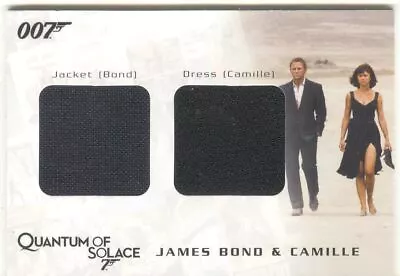 James Bond Archives 2009 Relic / Costume Card QC02 Bond & Camille • £34.99