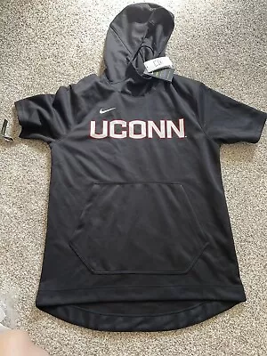 Nike UCONN Spotlight Short Sleeve Pullover Hoodie Men's M Basketball AT5406-010 • $45