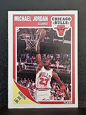 1989-90 Fleer #21 Michael Jordan HOF BULLS • $17.99