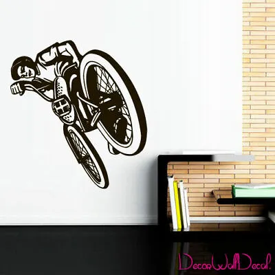 $28.99 • Buy Wall Decal BMX Rider Sticker Bike Bicycle X Games Racing Cycle Jump Teen M1655