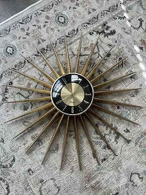 Kirch Modern Mid Century Starburst Wall Clock • $300