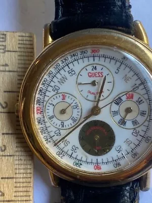 Vintage GUESS Dual Time Quartz Watch .Run • $49