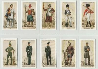 UNIFORMS Of The TERRITORIAL ARMY1939 PLAYERS  Reproduced 50 Cigarette Cards • £3