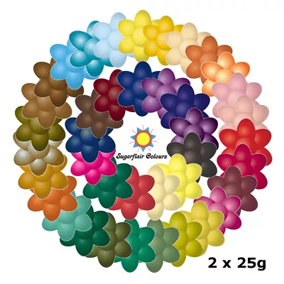 £5.99 • Buy 2 X 25g Sugarflair Concentrated Edible Paste Gel Food Colouring For Cake Icing