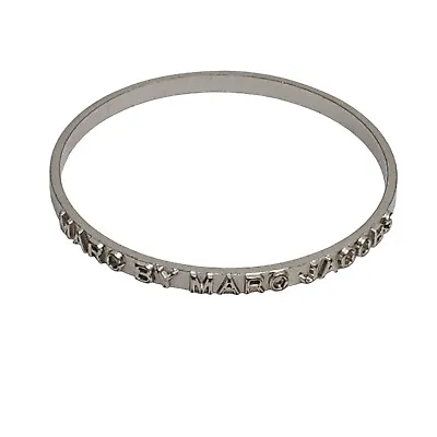 Marc By Marc Jacobs Silver Tone Bangle Thin Band Bracelet Minimalist Simple • $15