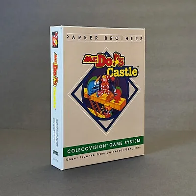 ColecoVision Parker MR DO'S CASTLE Repro Box - High Quality Boxes With Foam Tray • $12