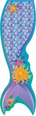 Bookmark Shapemark Mermaid Tail Scales Flowers Bright Cut Out • $7.99