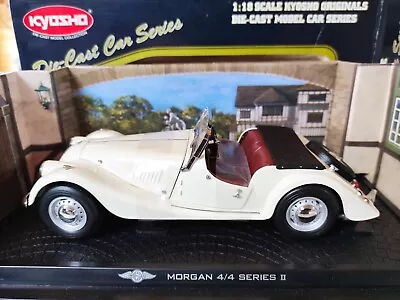 Morgan 4/4 Series 2. White  .  Kyosho  Originals   1/18 Scale Boxed • £149.99