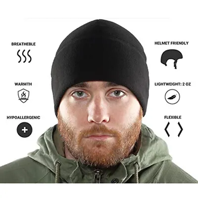 Black Military Tactical Skull Cap Winter Warm Fleece Windproof Ski Beanie Hats • $7.99