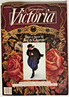 Victoria Magazines ~Vintage Winter 1987/88 ~Begin A Season Of Joy & Charm • $10