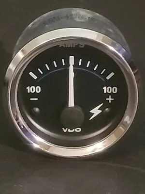 NEW  NO BOX VDO Ammeter Gauge 100 Amp Style Vision Black - 2  Inch Diameter 2048 • $40