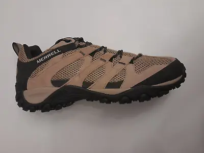 Merrell Mens Uk 12 Alverstone Leather Mesh Incense Beige Trainers • £59.99