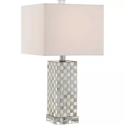 Quoizel Smokey Pearl 21  Transitional Table Lamp Polished Chrome Q2610T • $63.99