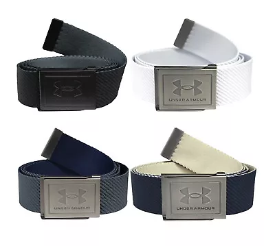 Under Armour 1369819 UA Men's NEW GOLF Webbing Reversible Cut-to-Fit Canvas Belt • $20